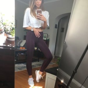 Burgundy soft Aerie leggings